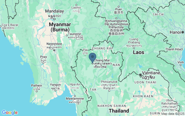 Kaart met locatie Wat Chiang Man